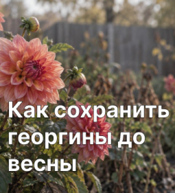 Когда выкапывать георгины и как сохранить до весны