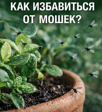 Как избавиться от мошек в комнатных цветах: простые и проверенные способы
