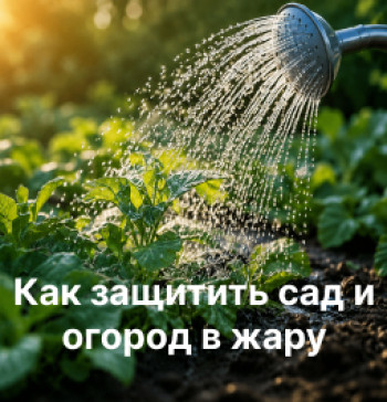 Как защитить сад и огород в жару