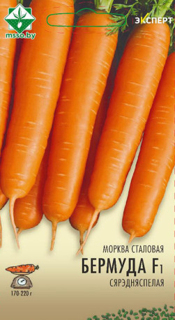 Морковь Бермуда F1 столовая 0.3г (Эксперт)