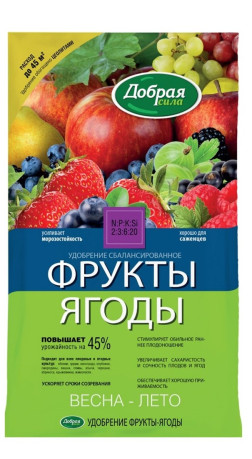 Удобрение Добрая сила Фрукты-Ягоды 0.9кг