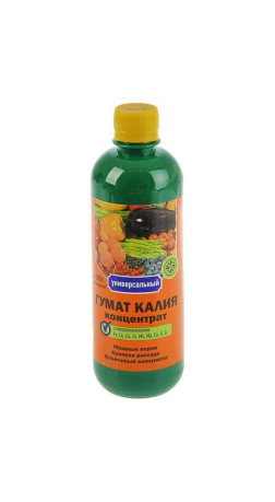 Удобрение Гумат калия для рассады 0.5л