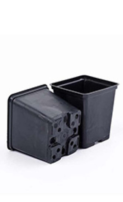 Горшок 9х9х10см 0.55л литой