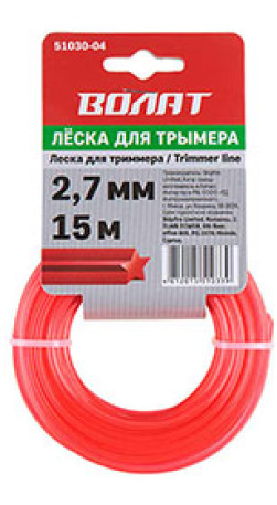 Леска ф 2.7ммх15м звездоч Волат 51030-04