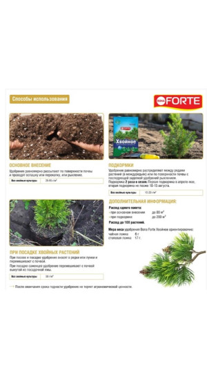 Удобрение Bona Forte хвойное 2кг