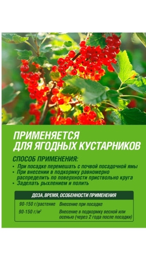 Удобрение минеральное Фаско 5М для ягодных кустарников 1кг