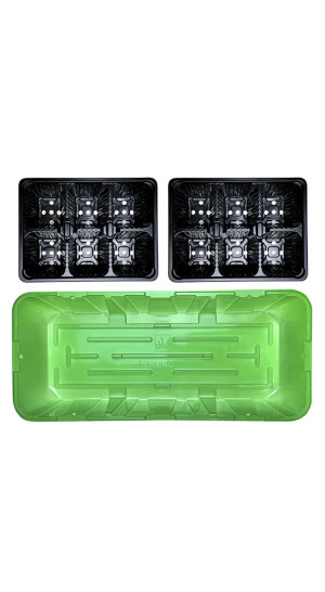 Мини-парник с 2 пластиковыми вставками на 6 ячеек Газонcity