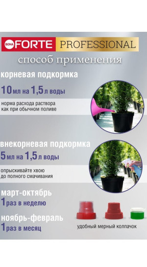 Удобрение Bona Forte Красота для хвойных растений 285мл
