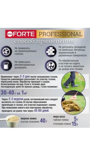 Удобрение Bona Forte для газона от мха 3л