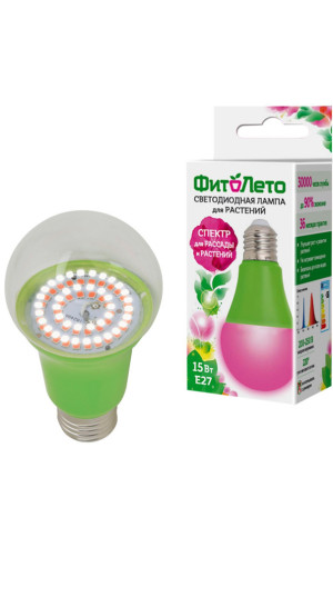 Фитолампа 15 Вт, E27 UL-00004582