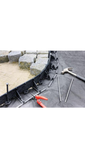 Бордюр садовый ПЭ (Ч) 1000х45х80