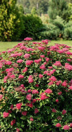 Саженец спиреи японской Зен Спирит Карамель (Spiraea japonica 'Zen Spirit Caramel) в конт. С3 (Т)