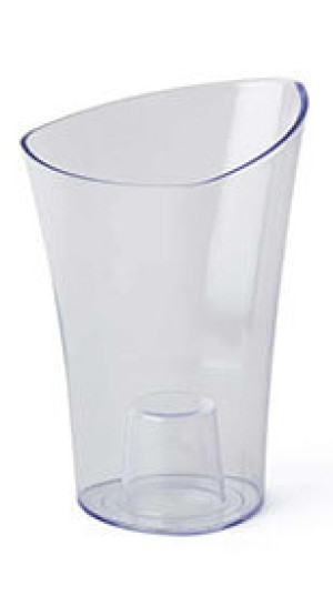 Ваза для орхидеи прозрачная треугольная D136мм 1.3л