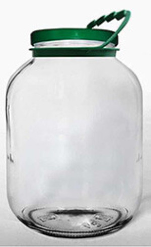 Банка стеклянная винтовая III-7-100-5000+крышка