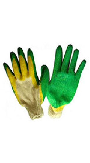 Перчатки х/б латексное покрытие двойной облив 13кл арт 704