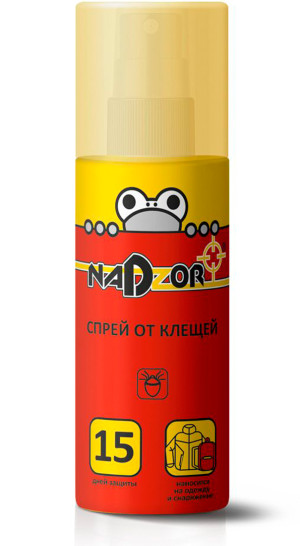 Спрей от клещей, 100мл Nadzor ISU001N