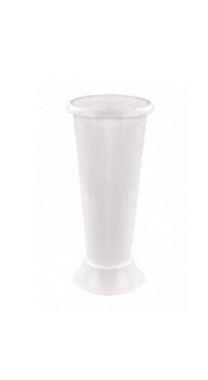Ваза д/цветов под срезку D 185мм H 310мм белый
