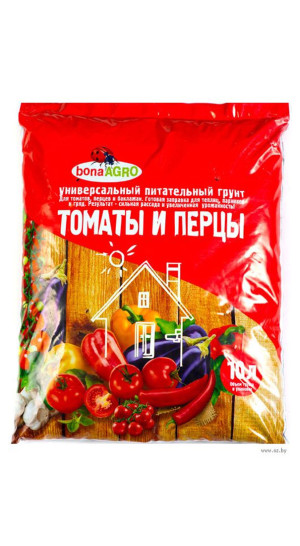 Грунт bonaAGRO для томатов и перцев 10л