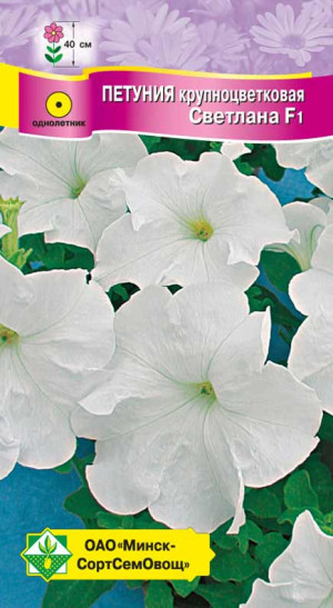 Петуния гибридная крупноцветковая Светлана F1 10шт