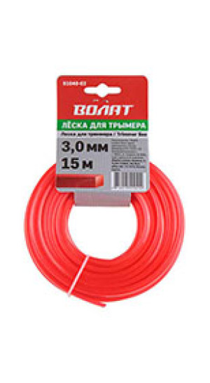 Леска ф 3.0ммх15м квадрат сечен Волат 51040-02