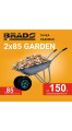 Тачка садовая BRADO 2x85 GARDEN