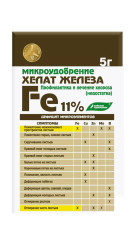 Микроудобрение Хелатэм марка ДТПА Железа 5г