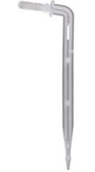 Капельница-стрелка 10см лабиринтная угловая под трубку 3мм АКВАМАСТЕР (упак. 25шт.)