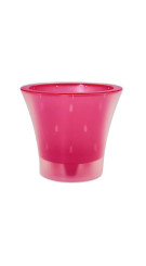 Горшок для орхидей ВАНДА 1.2л малиновый-прозрачный
