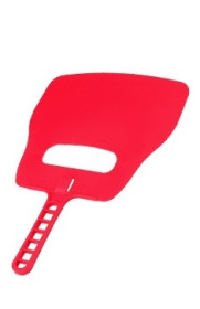 Веер для раздува огня красный