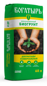 Биогрунт Богатырь Для рассады универсальный 60 л