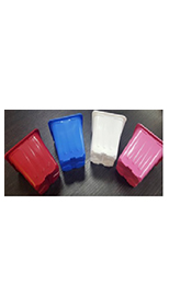 Горшок 7х7х7см 0.2л формованный цветной FP7