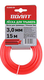 Леска ф 3.0ммх15м звездоч Волат 51040-04