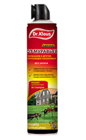 Аэрозоль от муравьев тараканов и других ползающих насекомых 600мл/12 Dr.Klaus