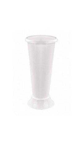 Ваза д/цветов под срезку D 185мм H 310мм белый