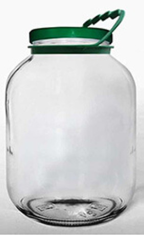 Банка стеклянная винтовая III-7-100-5000+крышка