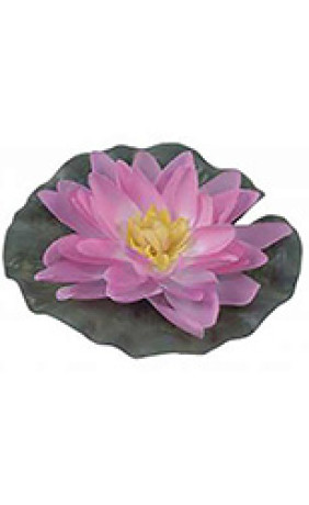Цветок искусств Водяная лилия розовая 15см GW7295