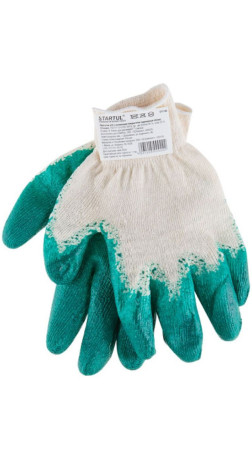 Перчатки х/б с латекс покр 13кл STARTUL ST7195