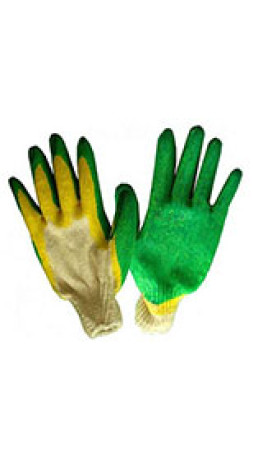 Перчатки х/б латексное покрытие двойной облив 13кл арт 704