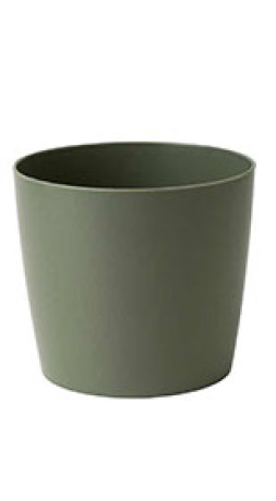 Горшок цветочный круглый зеленый шалфей D100мм 0.5л