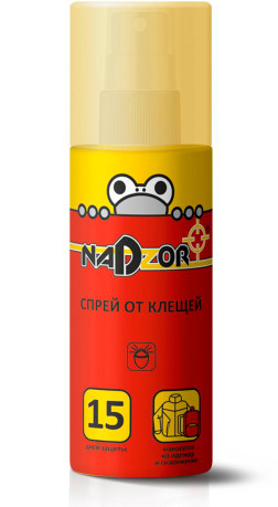 Спрей от клещей, 100мл Nadzor ISU001N