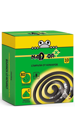 Спирали от комаров черные, 10 штук в упаковке SPIR60E