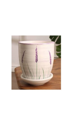 Кашпо керамическое с подставкой арт.1179 4.5л НХП