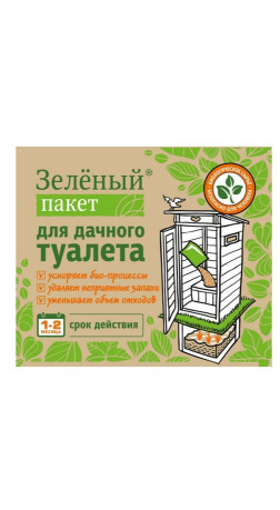Средство для дачного туалета Зеленый пакет 112