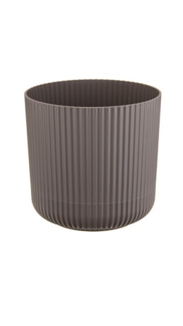 Кашпо с поддоном ВЕЛЬВЕТ D160мм 2.5л французcкий серый