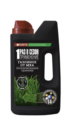 Удобрение Bona Forte для газона от мха 1 кг (шейкер)