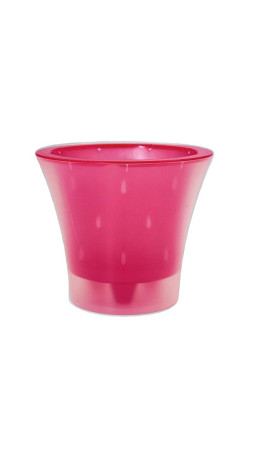 Горшок для орхидей ВАНДА 2л малиновый-прозрачный