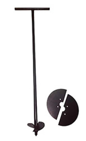 Бур садовый 2 насадки 1м