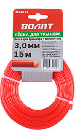 Леска ф 3.0ммх15м круг сечен Волат 51040-01
